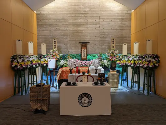 広島市西風館で葬儀を行なった写真