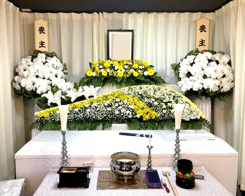 木場葬祭（鶴見ソローホール）で葬儀を行なった写真