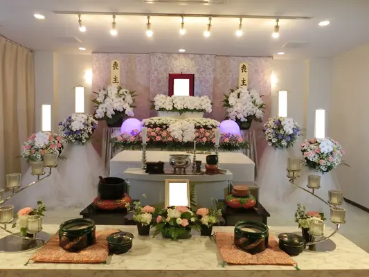 木場葬祭（鶴見ソローホール）で葬儀を行なった写真