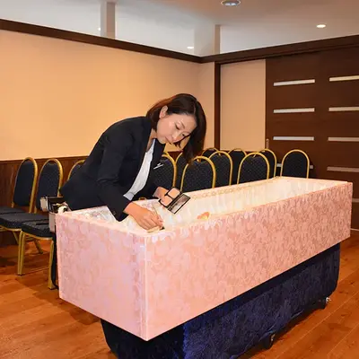 トレセレ本店で葬儀を行なった写真