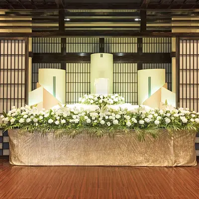 メモリード家族葬ホール府中で葬儀を行なった写真