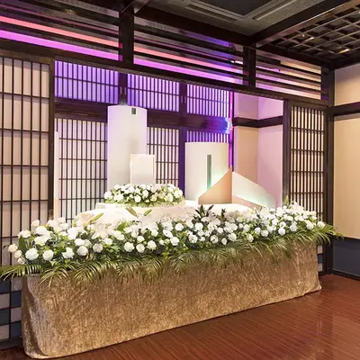 メモリード家族葬ホール府中で葬儀を行なった写真