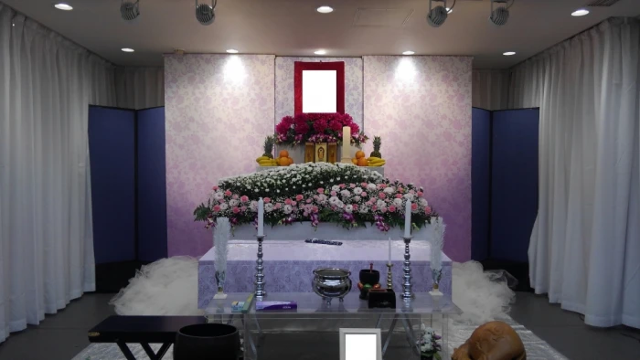 メモリード家族葬ホール府中で葬儀を行なった写真