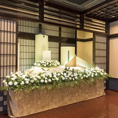 メモリード家族葬ホール府中で葬儀を行なった写真