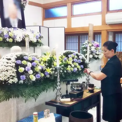 花セレモで葬儀を行なった写真