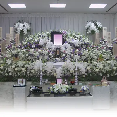 北進で葬儀を行なった写真