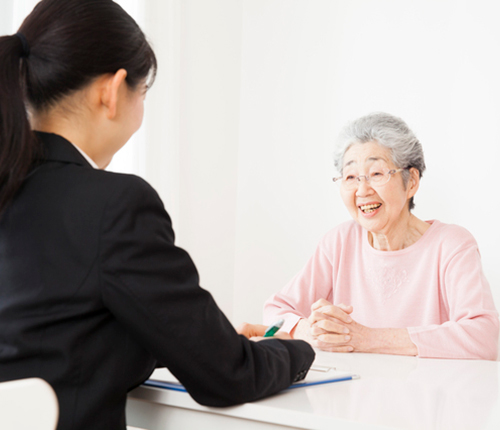 女性スタッフのサポート
