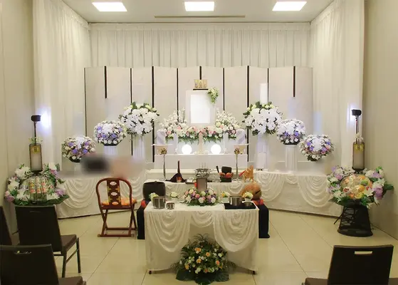 孝行舎で葬儀を行なった写真