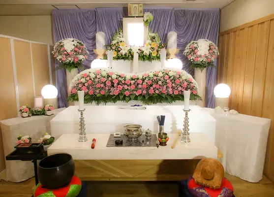 孝行舎で葬儀を行なった写真