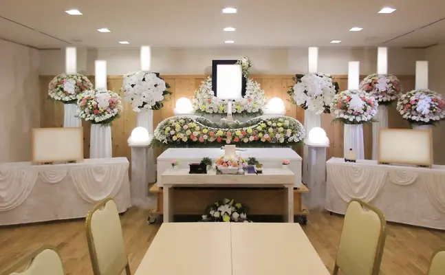 孝行舎で葬儀を行なった写真