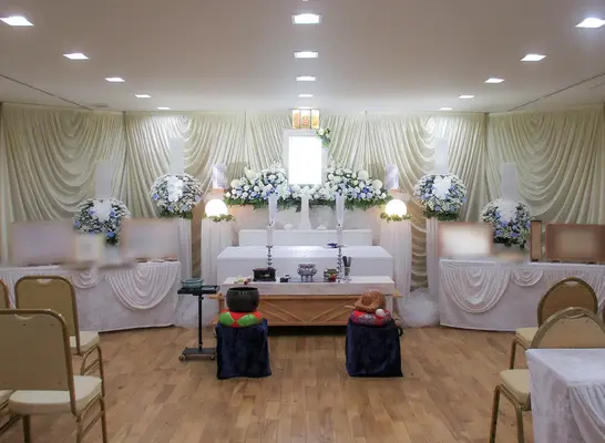 孝行舎で葬儀を行なった写真