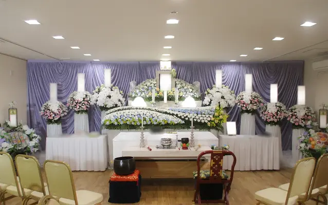 孝行舎で葬儀を行なった写真