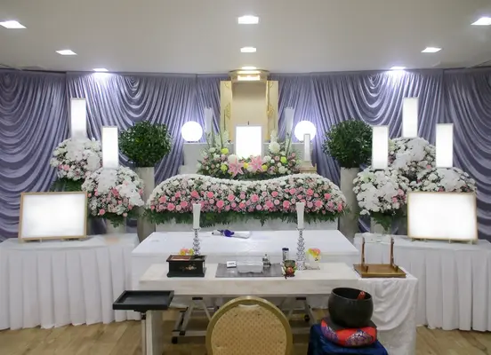 孝行舎で葬儀を行なった写真