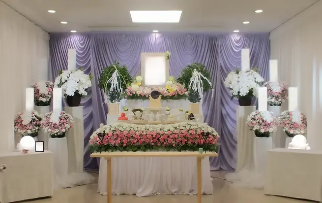 孝行舎で葬儀を行なった写真