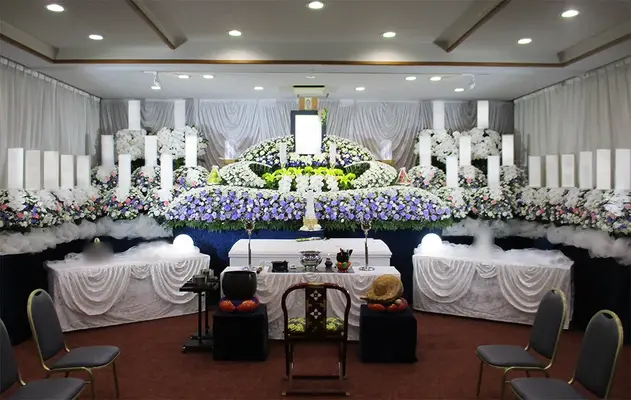 孝行舎で葬儀を行なった写真