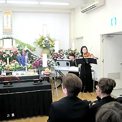 二葉典礼で葬儀を行なった写真