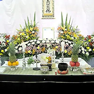 二葉典礼で葬儀を行なった写真