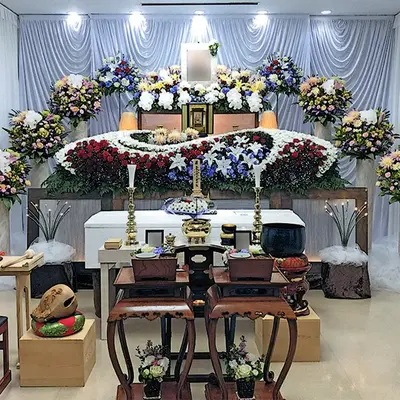 みなと式典で葬儀を行なった写真