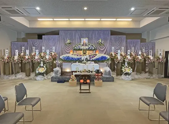 みなと式典で葬儀を行なった写真