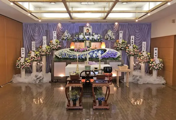 みなと式典で葬儀を行なった写真