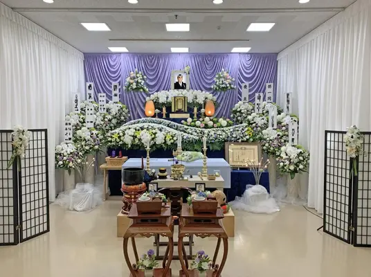 みなと式典で葬儀を行なった写真