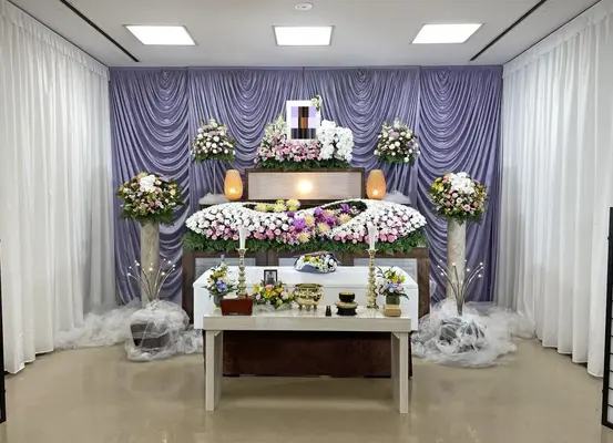 みなと式典で葬儀を行なった写真