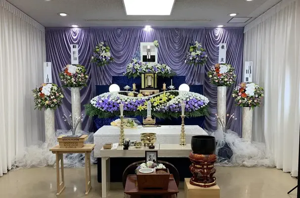 みなと式典で葬儀を行なった写真