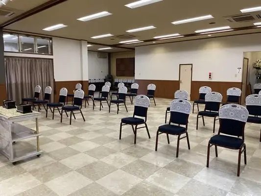 白里海岸ホール　東雲堂で葬儀を行なった写真