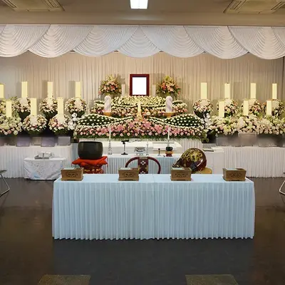 愛香祭典で葬儀を行なった写真