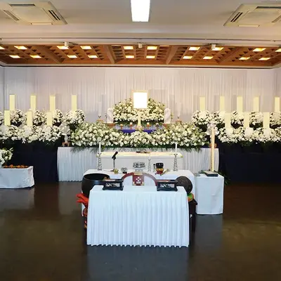 愛香祭典で葬儀を行なった写真