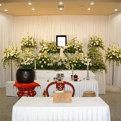 愛香祭典で葬儀を行なった写真