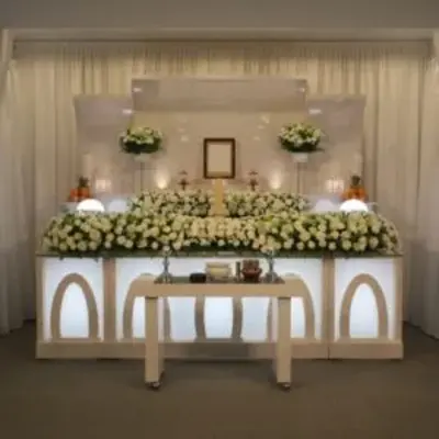 小泉桶甚本店で葬儀を行なった写真