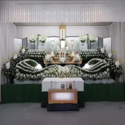 松が谷ホールで葬儀を行なった写真