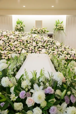 家族葬の四季風　松庵で葬儀を行なった写真