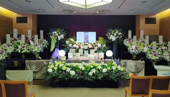 三和式典　小金井営業所で葬儀を行なった写真