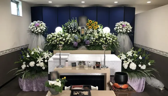 三和式典　小金井営業所で葬儀を行なった写真