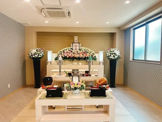 三和式典　小金井営業所で葬儀を行なった写真