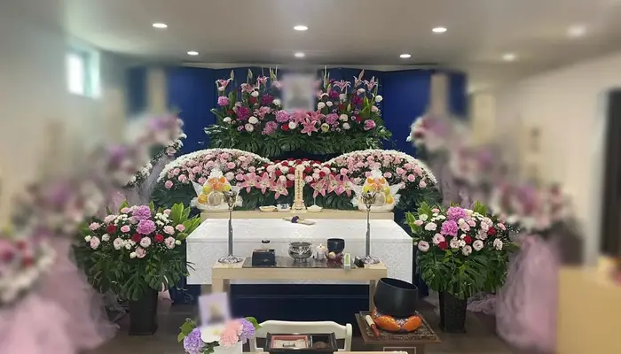 三和式典　東村山営業所で葬儀を行なった写真