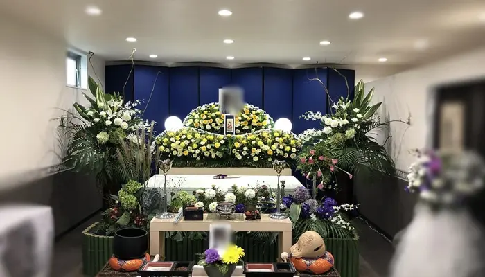 三和式典　東村山営業所で葬儀を行なった写真