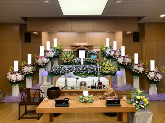 府中の森市民聖苑で葬儀を行なった写真