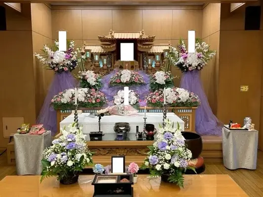 府中の森市民聖苑で葬儀を行なった写真