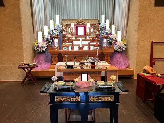 セレモサービスで葬儀を行なった写真