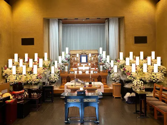 セレモサービスで葬儀を行なった写真