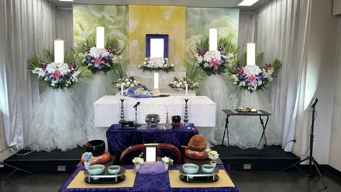 セレモサービスで葬儀を行なった写真