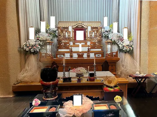 川越市民聖苑やすらぎのさとで葬儀を行なった写真