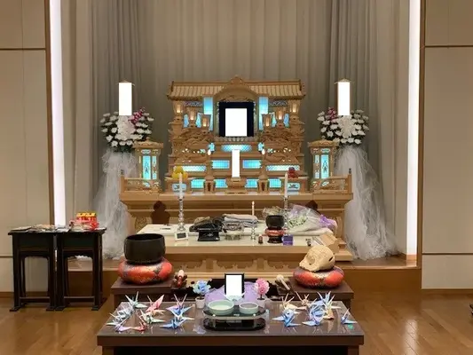 川越市斎場で葬儀を行なった写真