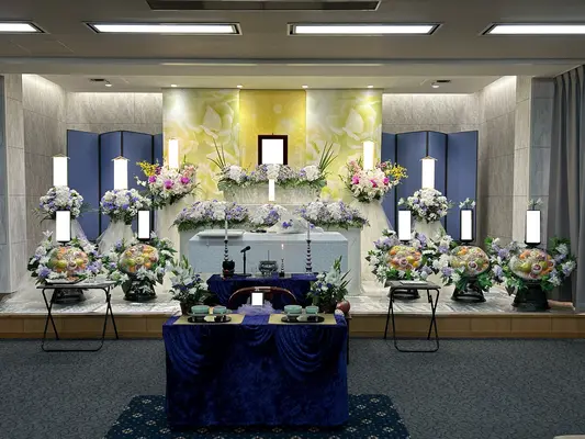 セレモサービスで葬儀を行なった写真