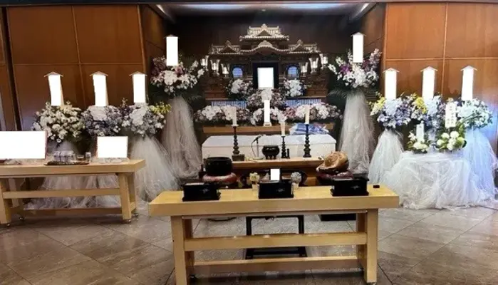 セレモサービスで葬儀を行なった写真