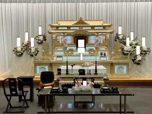 セレモサービスで葬儀を行なった写真