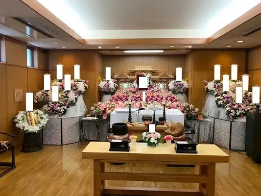 瑞穂斎場で葬儀を行なった写真